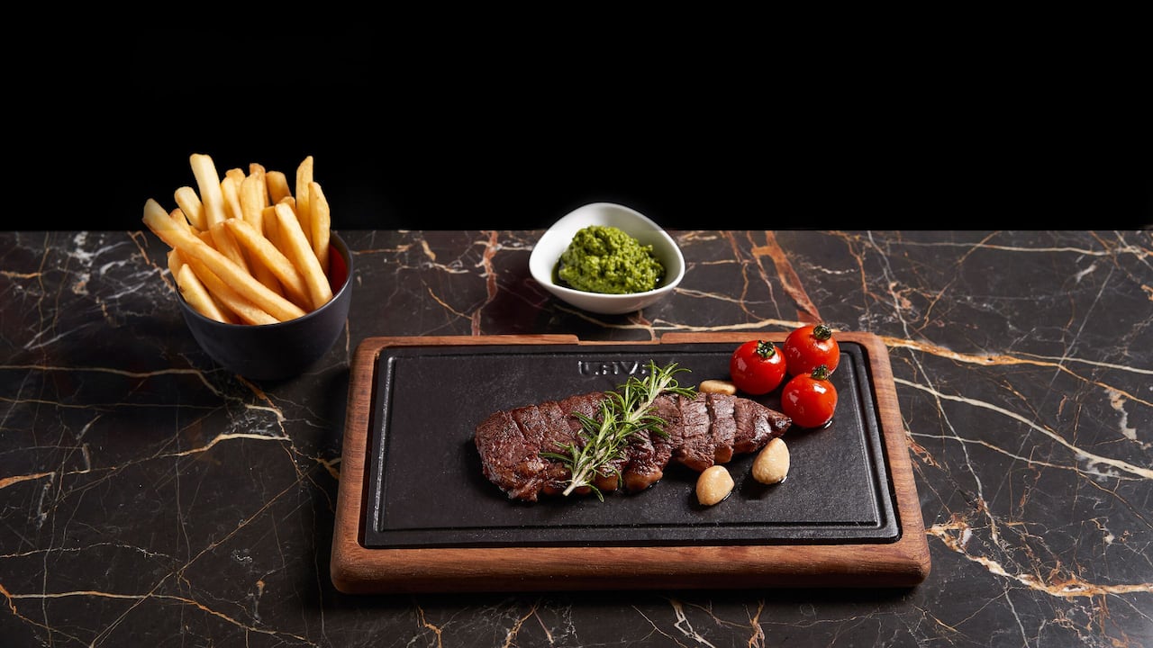 Spectrum Steak and Fries Salsa Verde