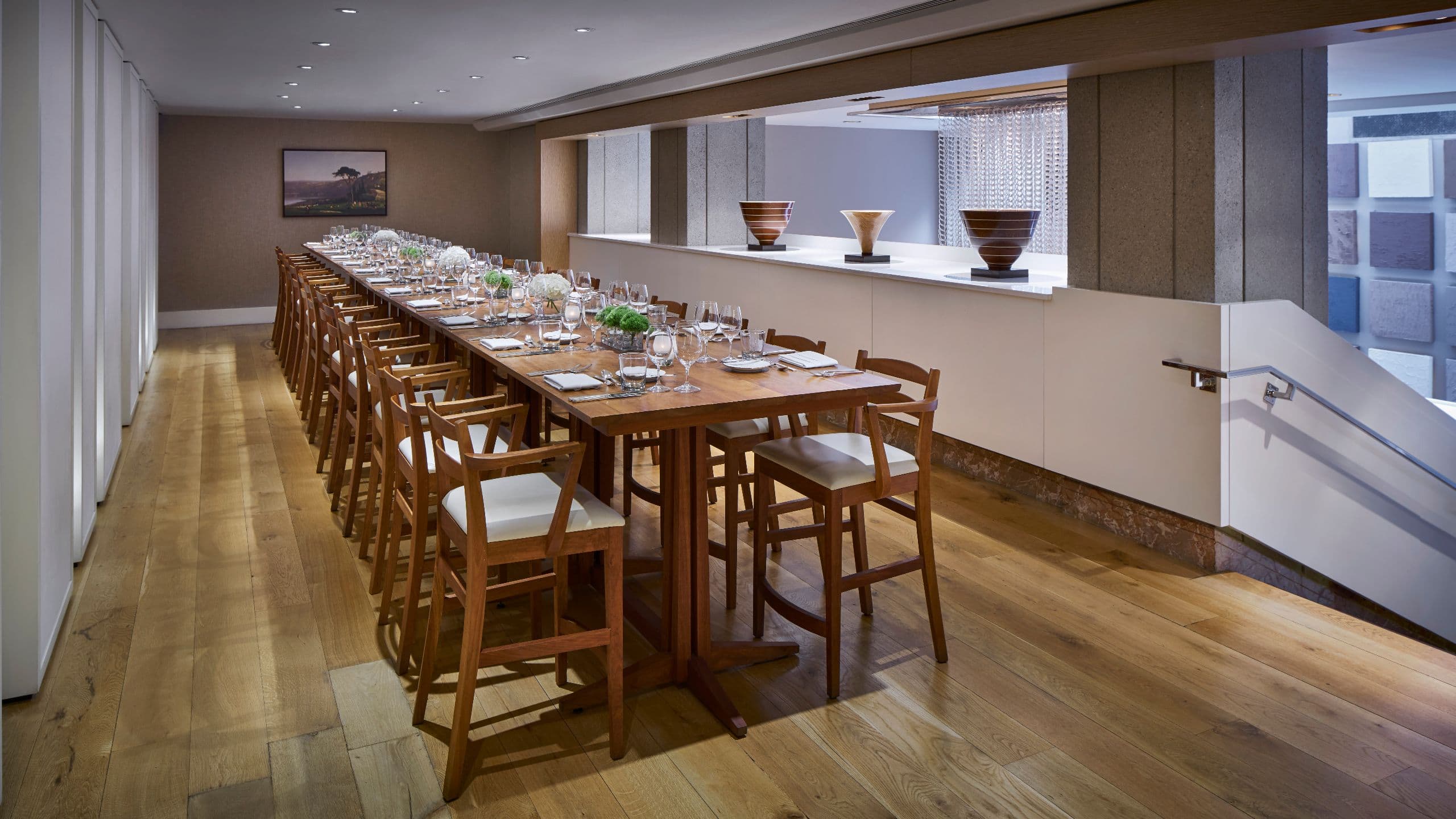 1 of 3 Park Hyatt Washington D.C. Mezzanine Foyer Dinner Setup