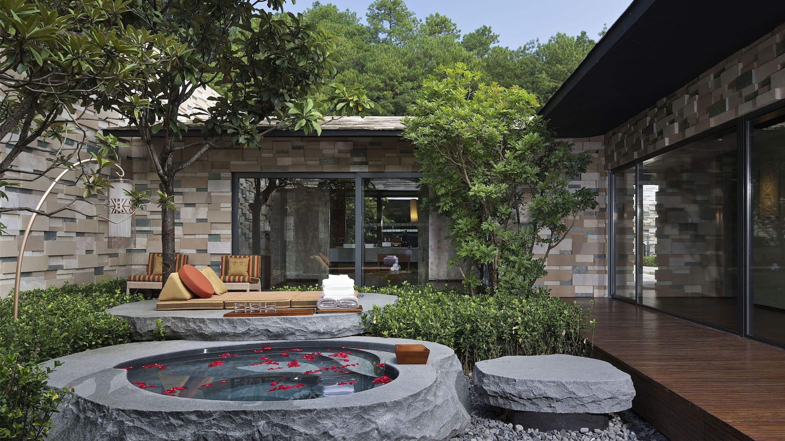 The Lost Stone Villas & Spa Residential Villa Courtyard And Spring Pool