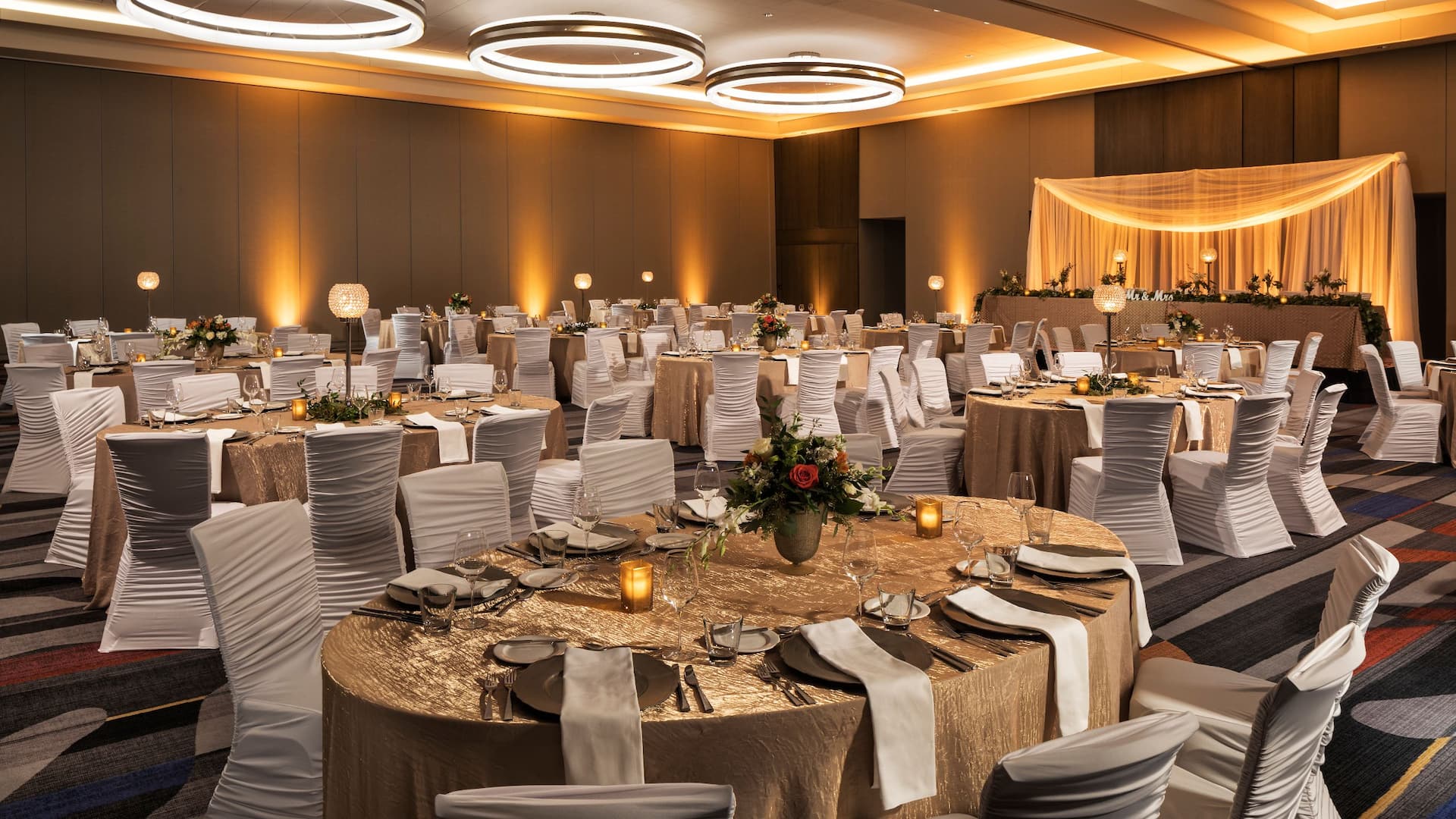 Hyatt Regency Bloomington - Minneapolis Central Station Grand Ballroom Wedding Reception