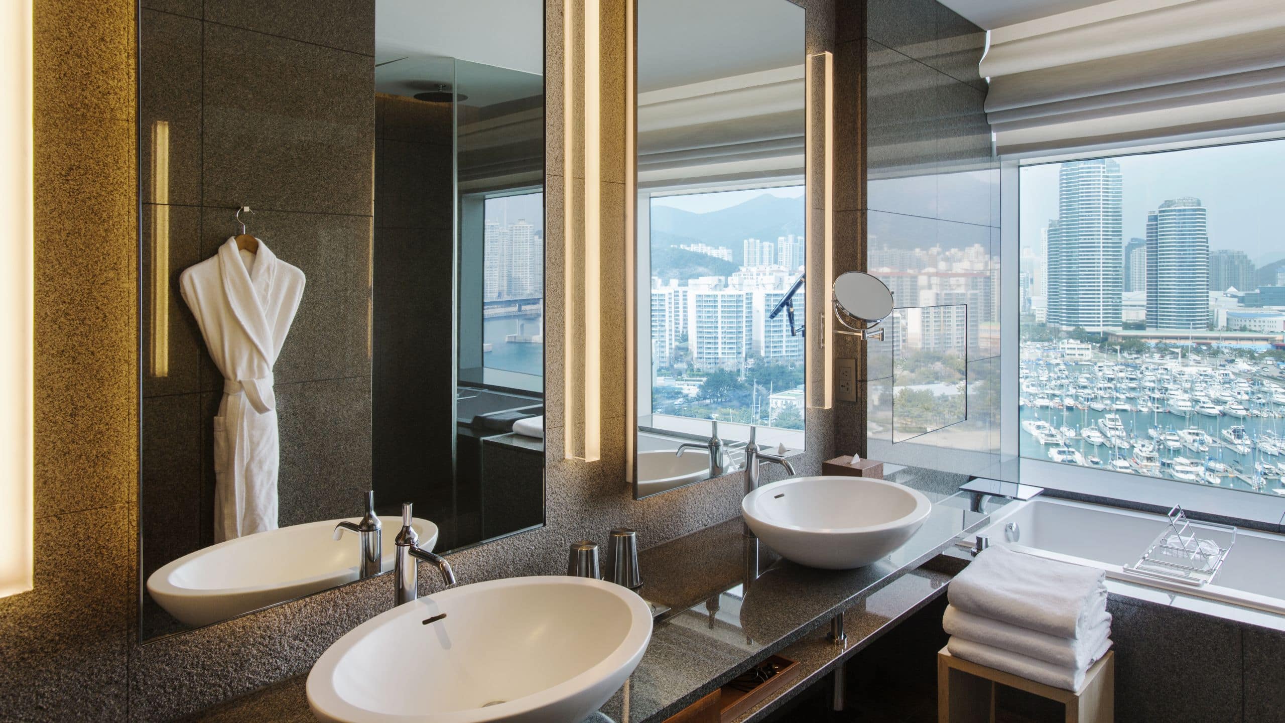 4 of 7 Park Hyatt Busan Park Executive Marina Suite Bathroom