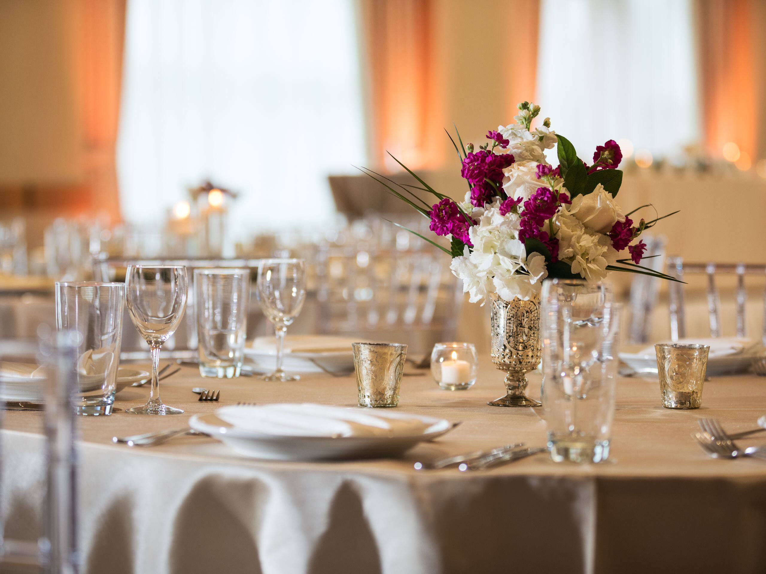 Hyatt Centric Chicago O’Hare Wedding Banquet Setup