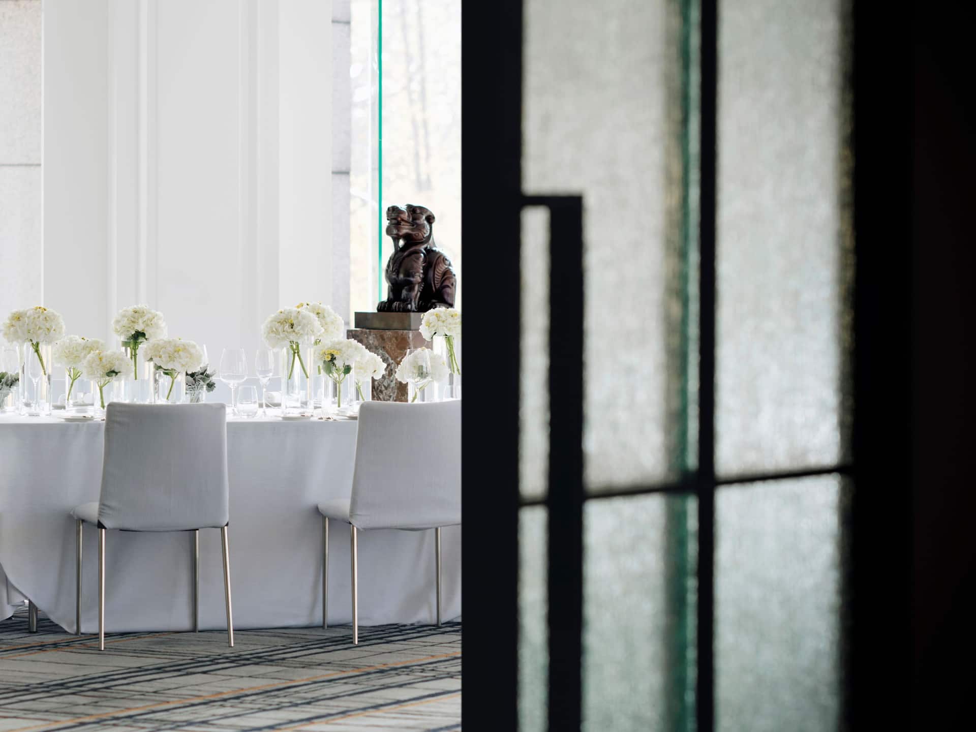 Grand Hyatt Hangzhou Wedding Table Setup