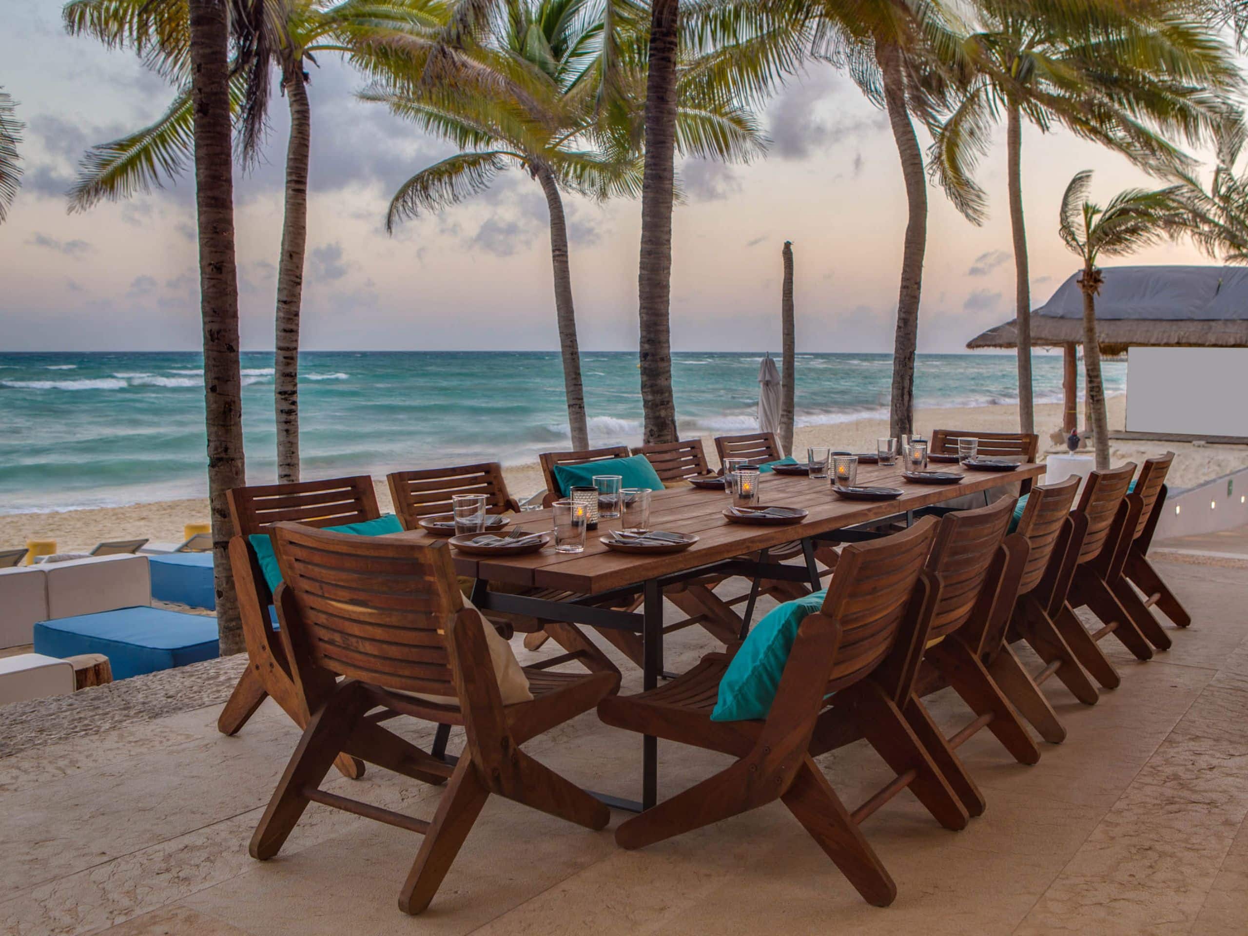 Hyatt Centric Playa del Carmen Event Beach Table