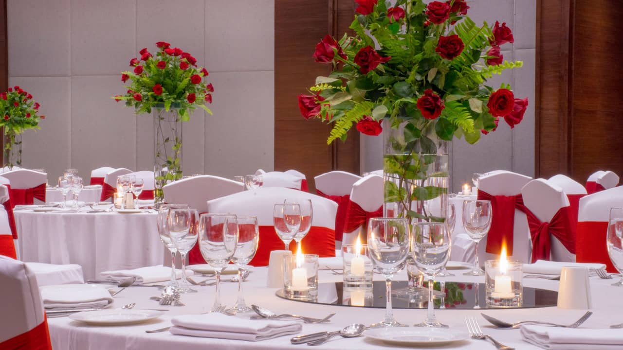 Wedding Dinner Setup at Hyatt Regency Kathmandu