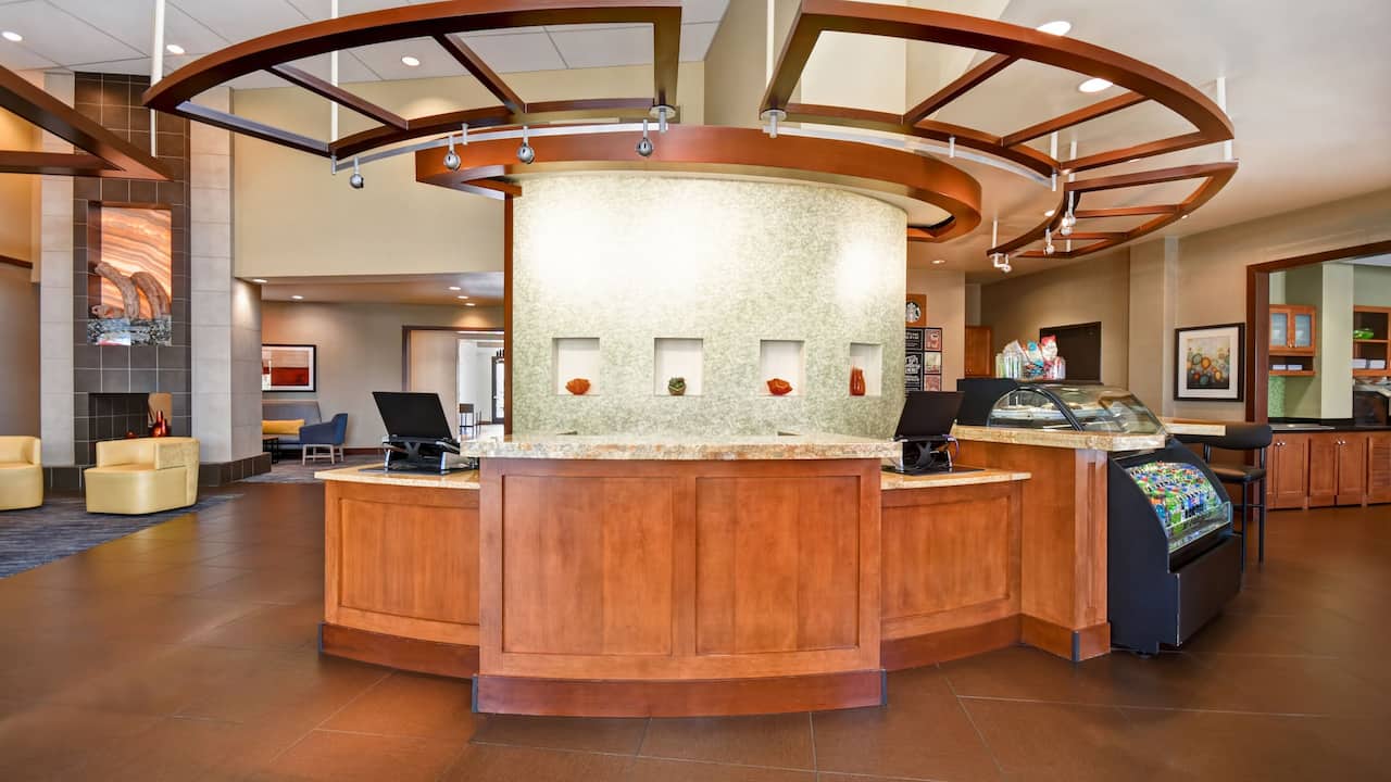 Reception Desk in the lobby 