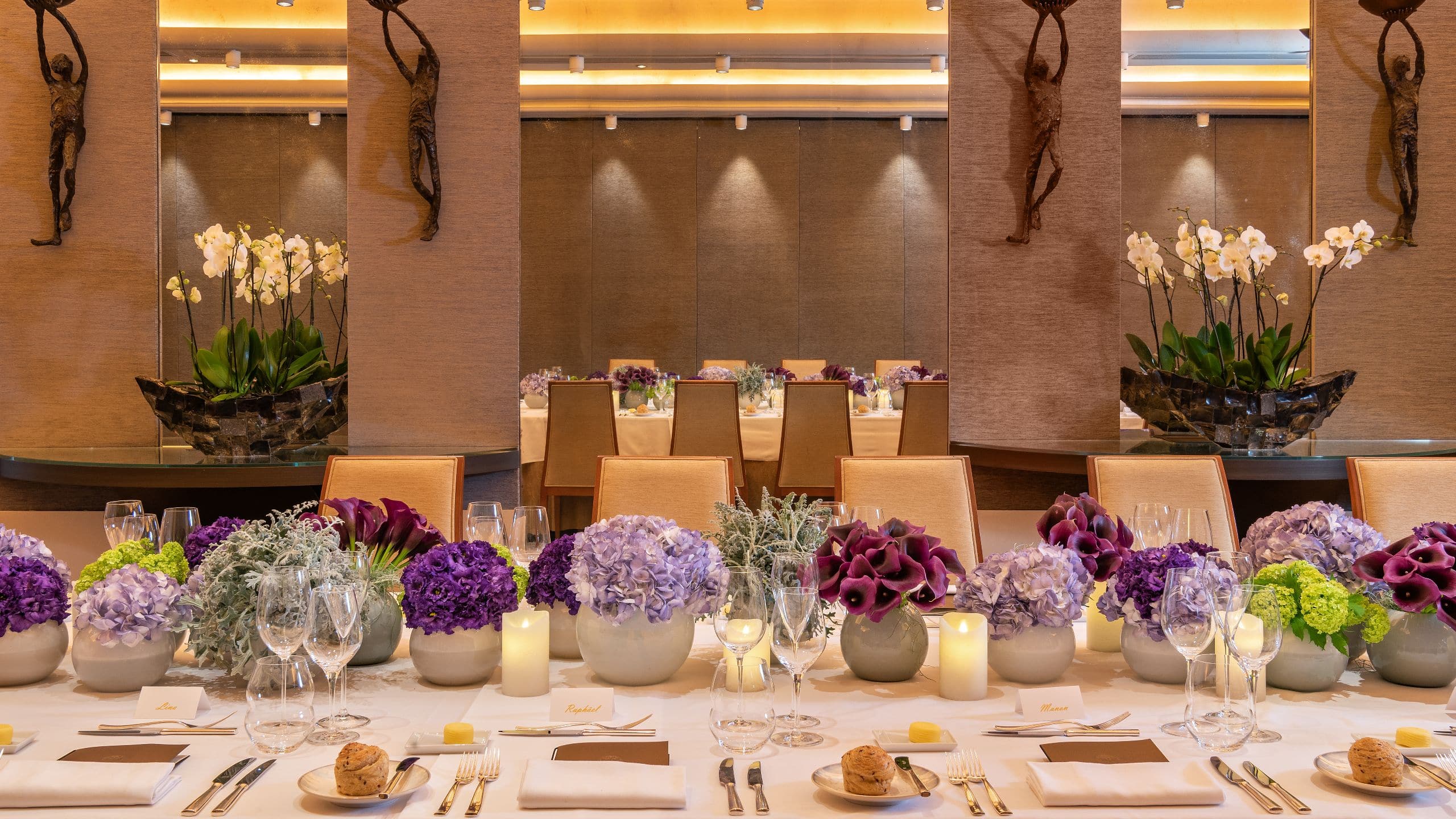Park Hyatt Paris-Vendôme Amethyst Dinner Table Details