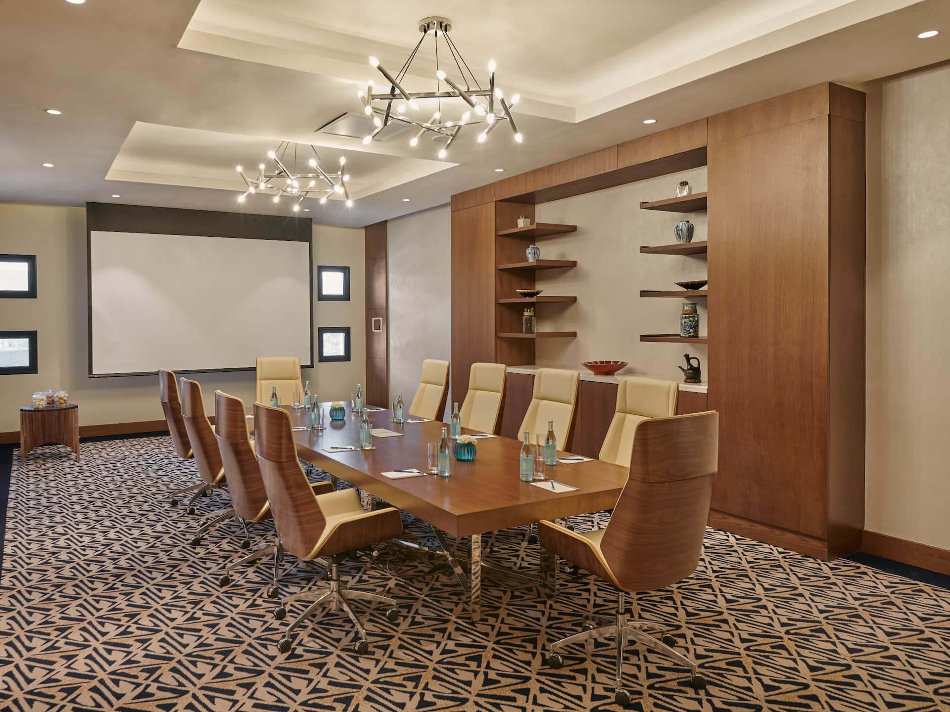 Modern meeting room at Hyatt Regency Addis Ababa, equipped with professional amenities for successful gatherings.