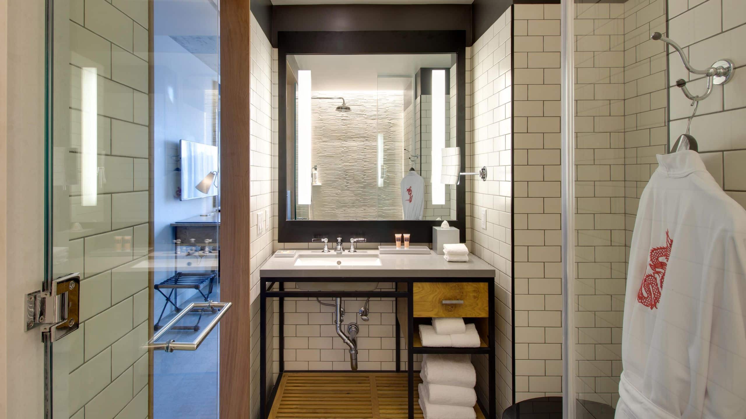 2/3 Hotel 50 Bowery Guestroom Bathroom
