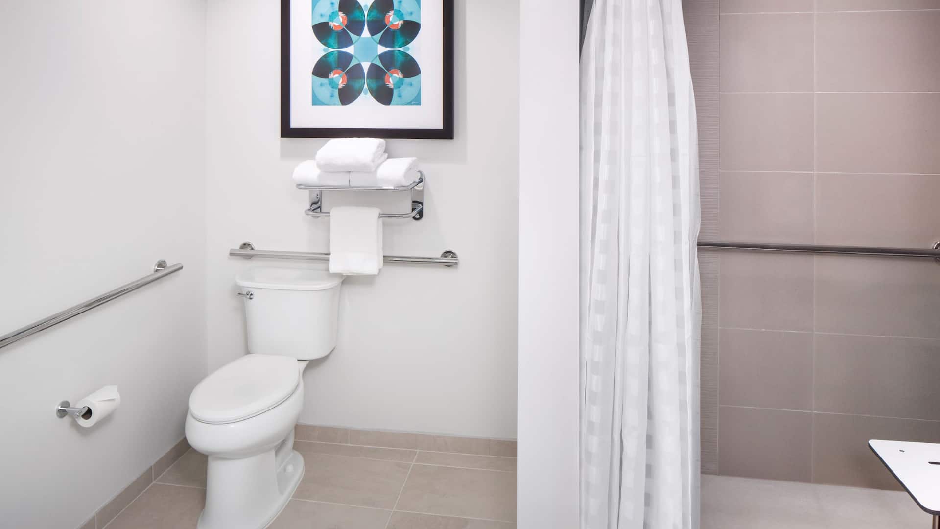 第 2，共 2 Hyatt House Nashville at Vanderbilt Accessible Bathroom with Shower
