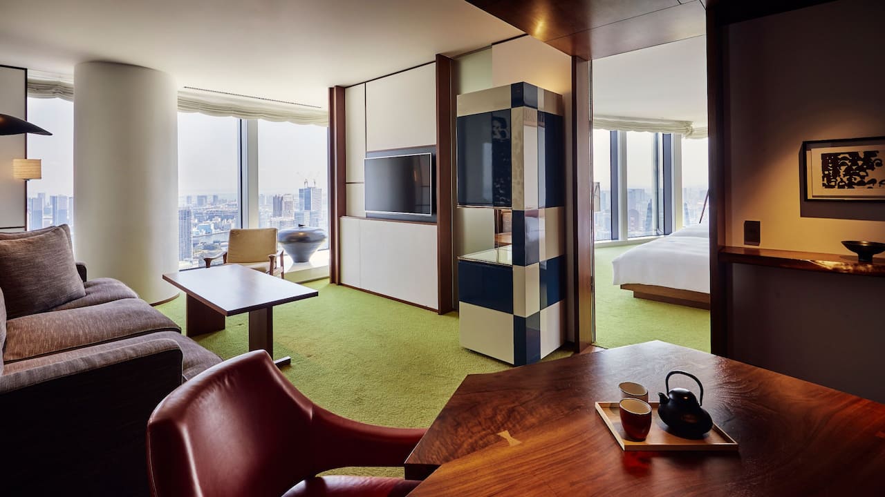 Andaz Tokyo Andaz Suite Living and Bedroom