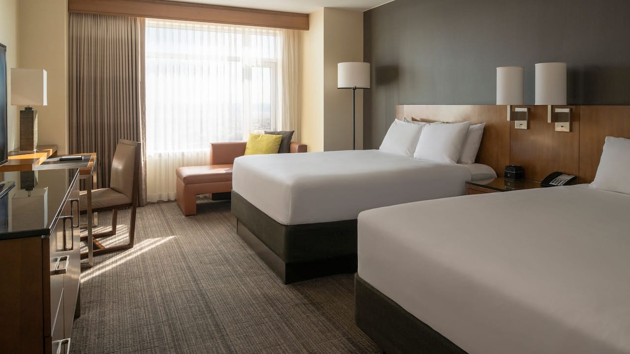 Downtown Denver hotel room at Hyatt Regency Denver