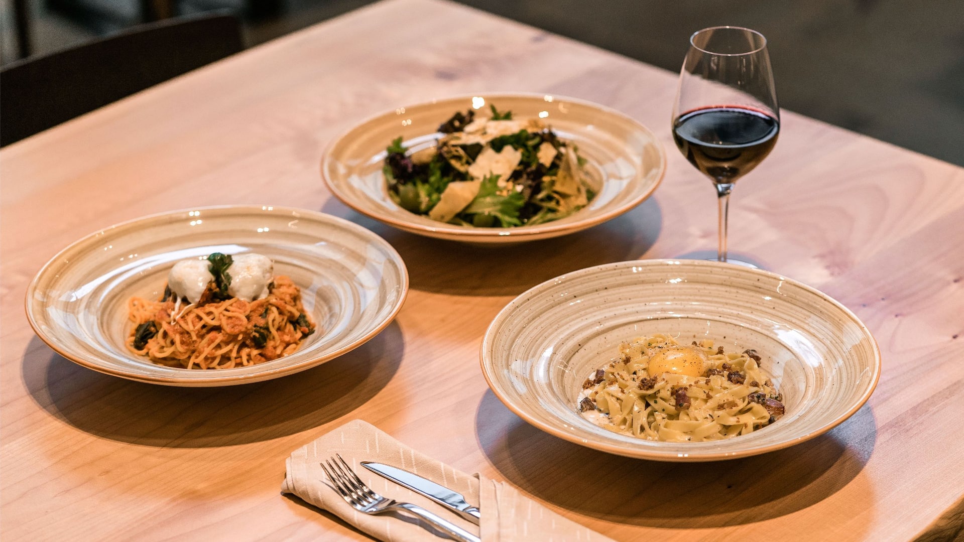 Hyatt Regency Seattle Pasta Dishes