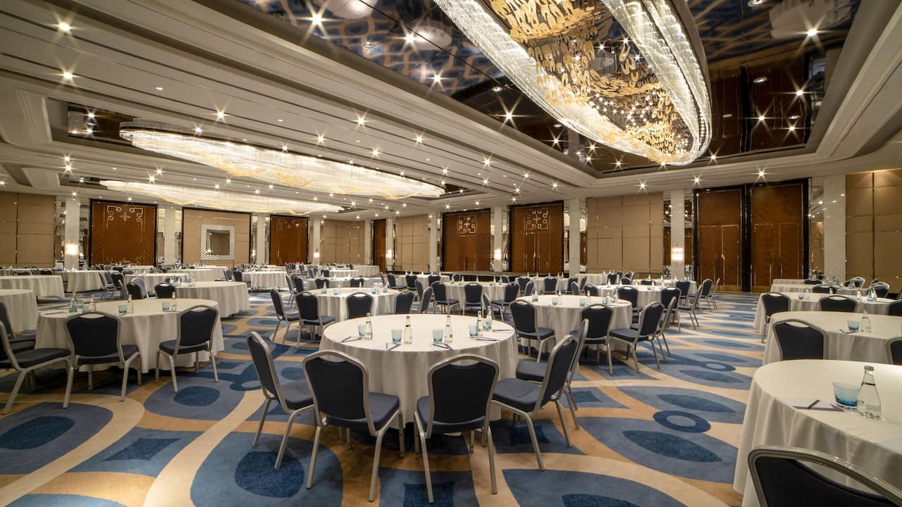 hyatt regency istanbul atakoy ballroom food setup