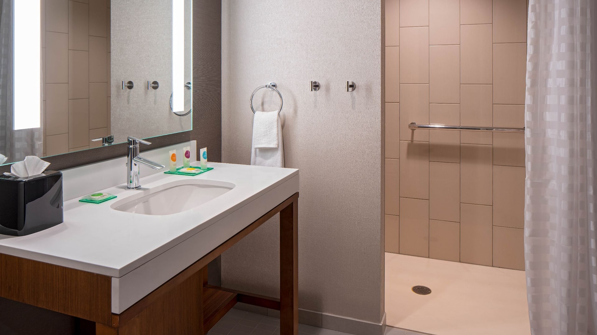 2 of 2 Hyatt Place Indianapolis / Downtown ADA Shower