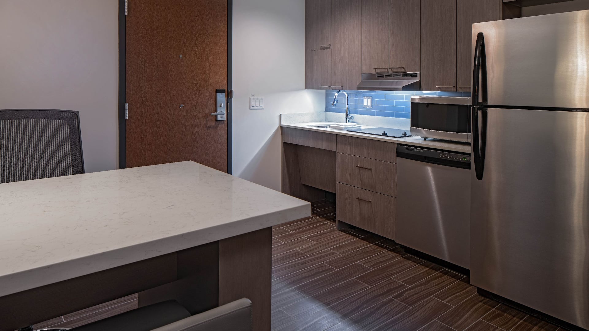 2 of 4 Hyatt House Indianapolis / Downtown ADA Studio Suite Kitchen