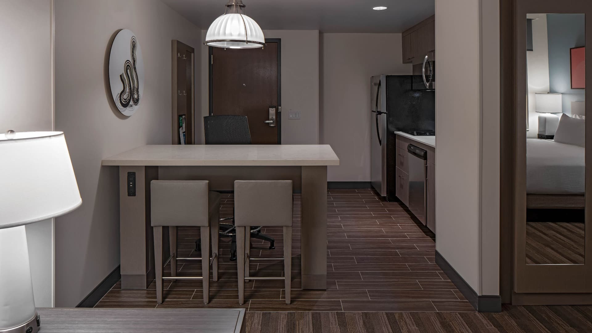 2 of 4 Hyatt House Indianapolis / Downtown Studio Kitchen