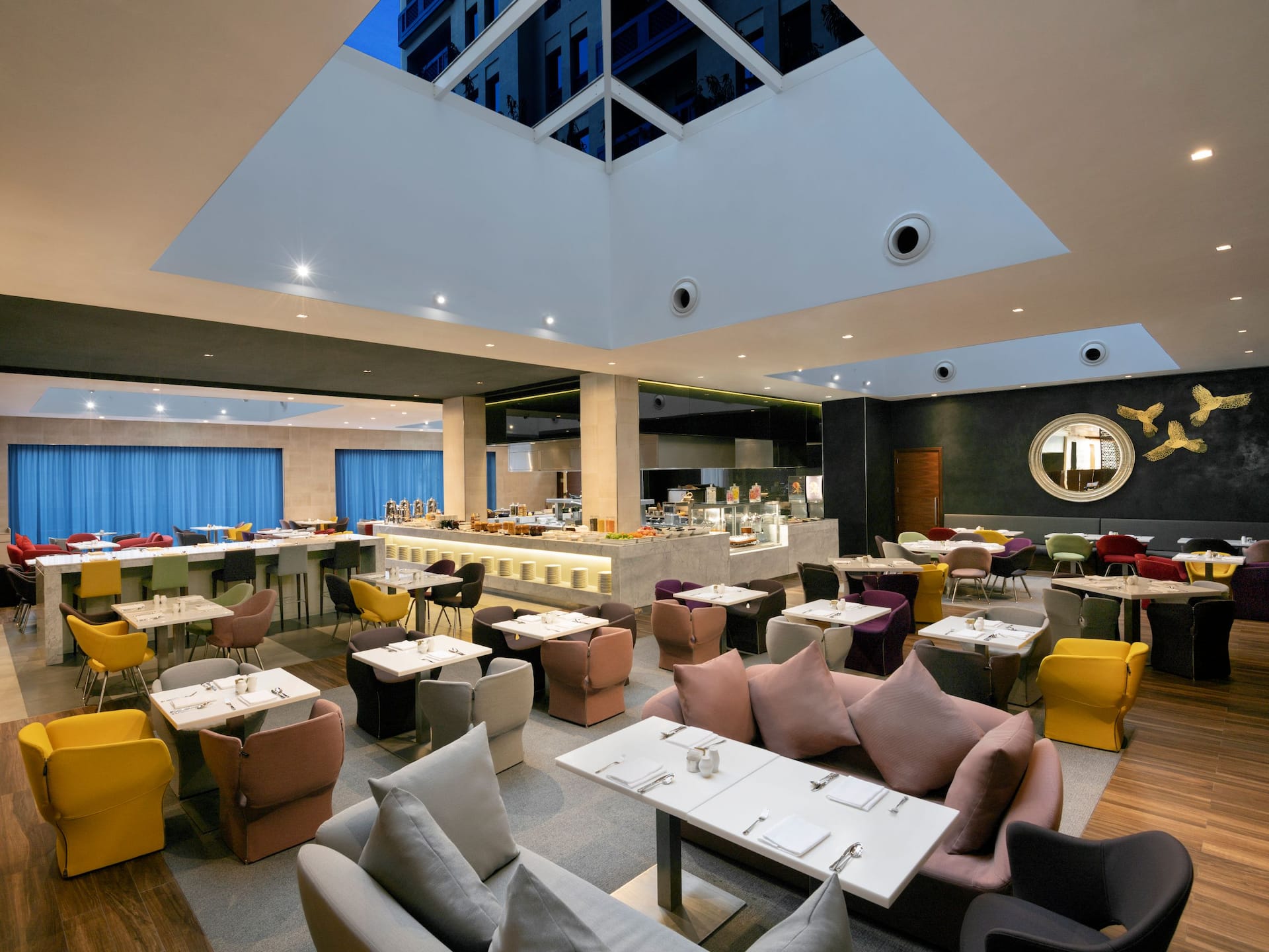 Hyatt Place Dubai Wasl District Gallery Cafe Night