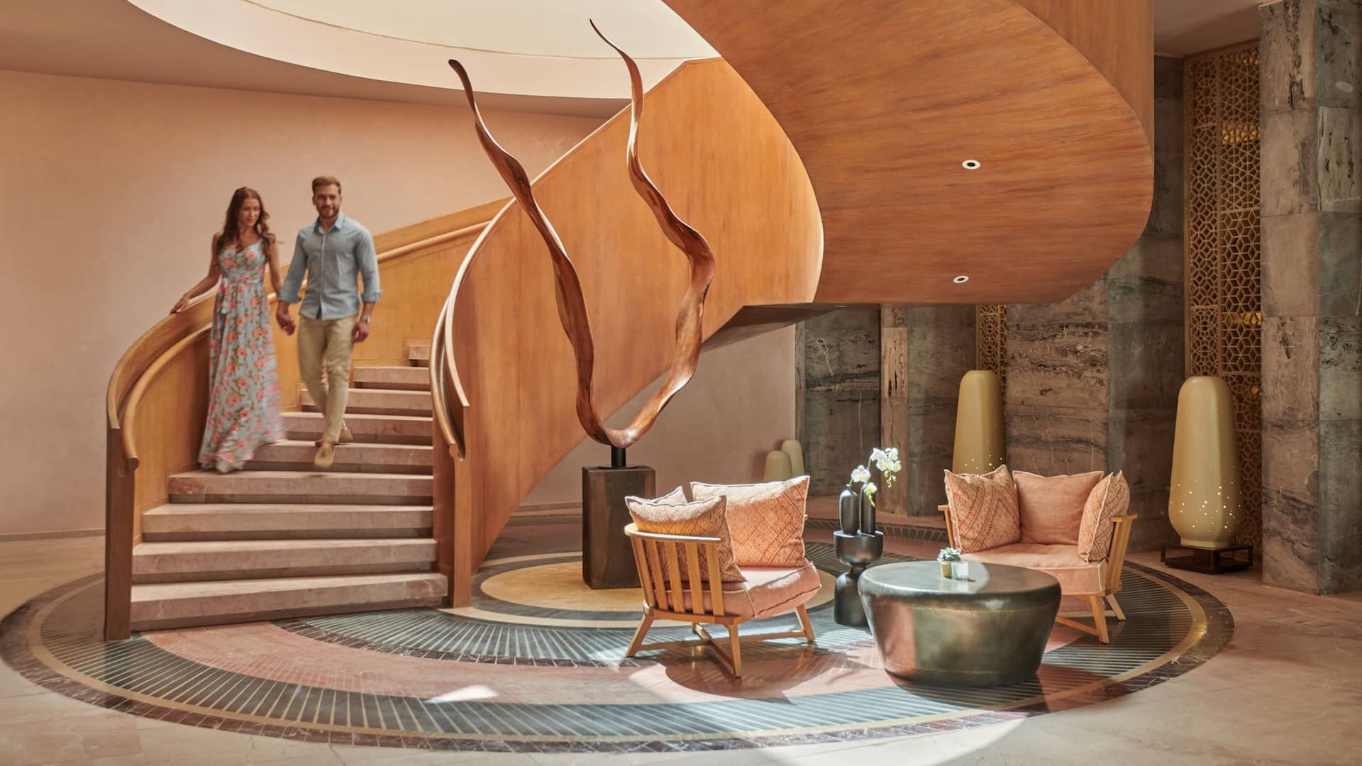 Hyatt Regency Aqaba Ayla Aqua Spa Couple Walking