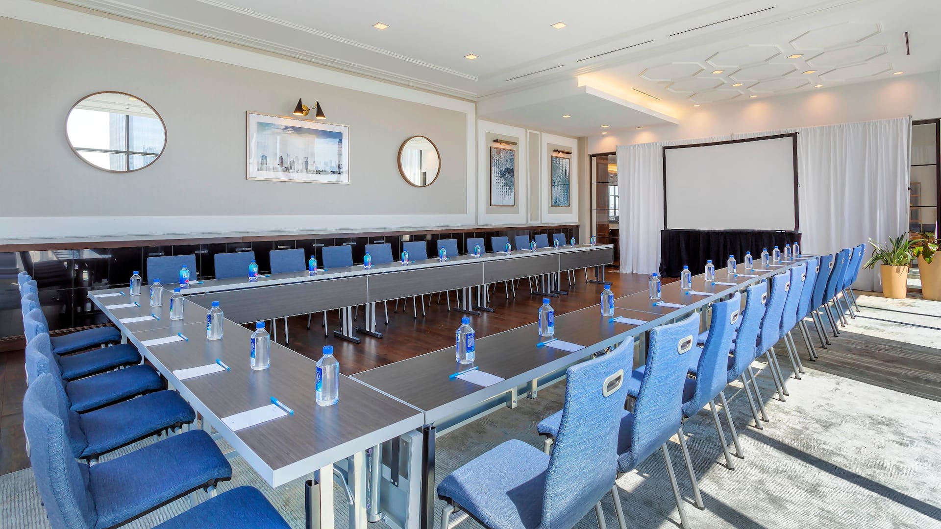 6 of 6 Hyatt House Jersey City Meeting U Shape Setup