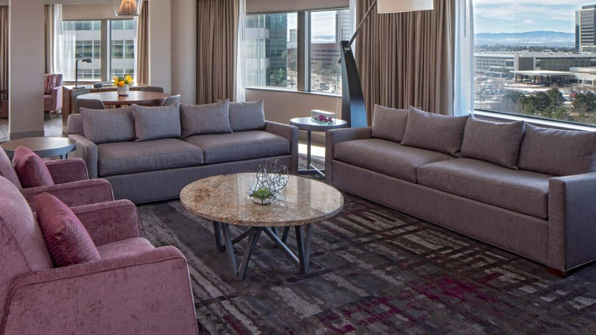 Hyatt Regency Denver Tech Center Presidential Suite Living Room