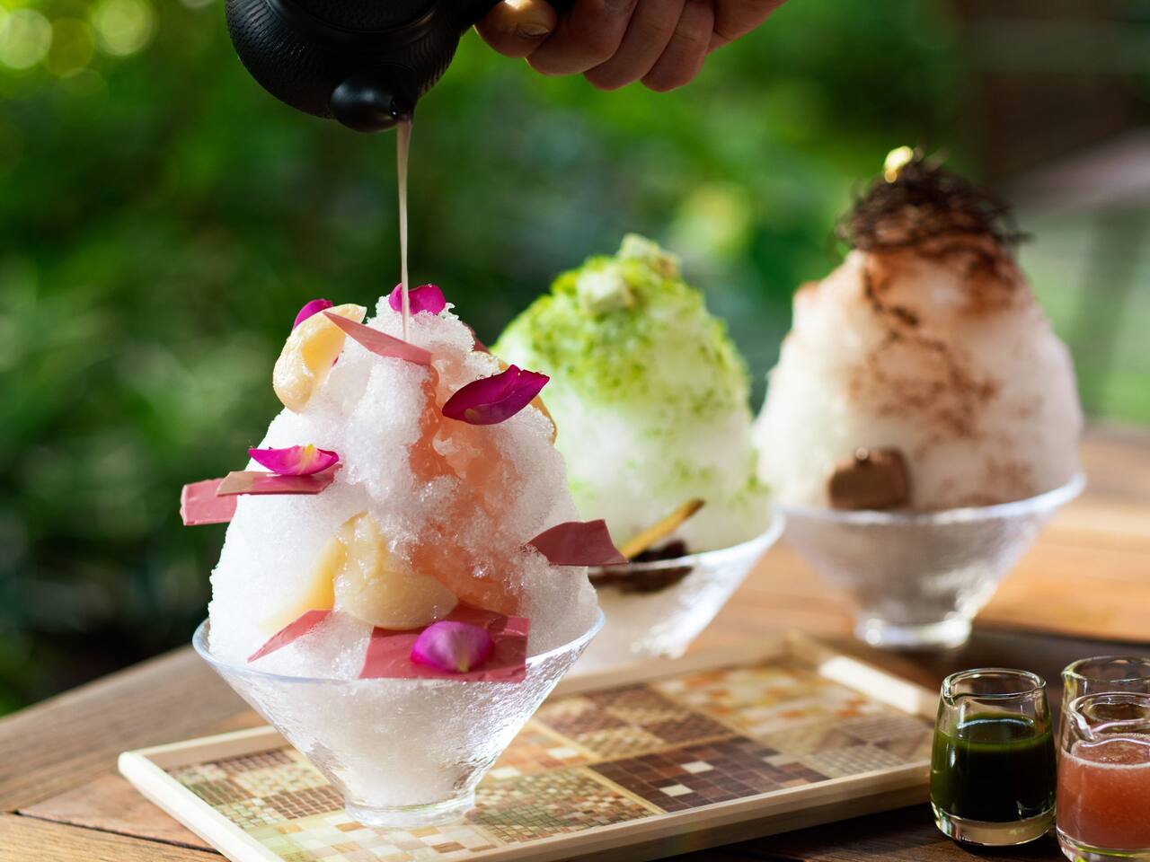 Living room shaved ice