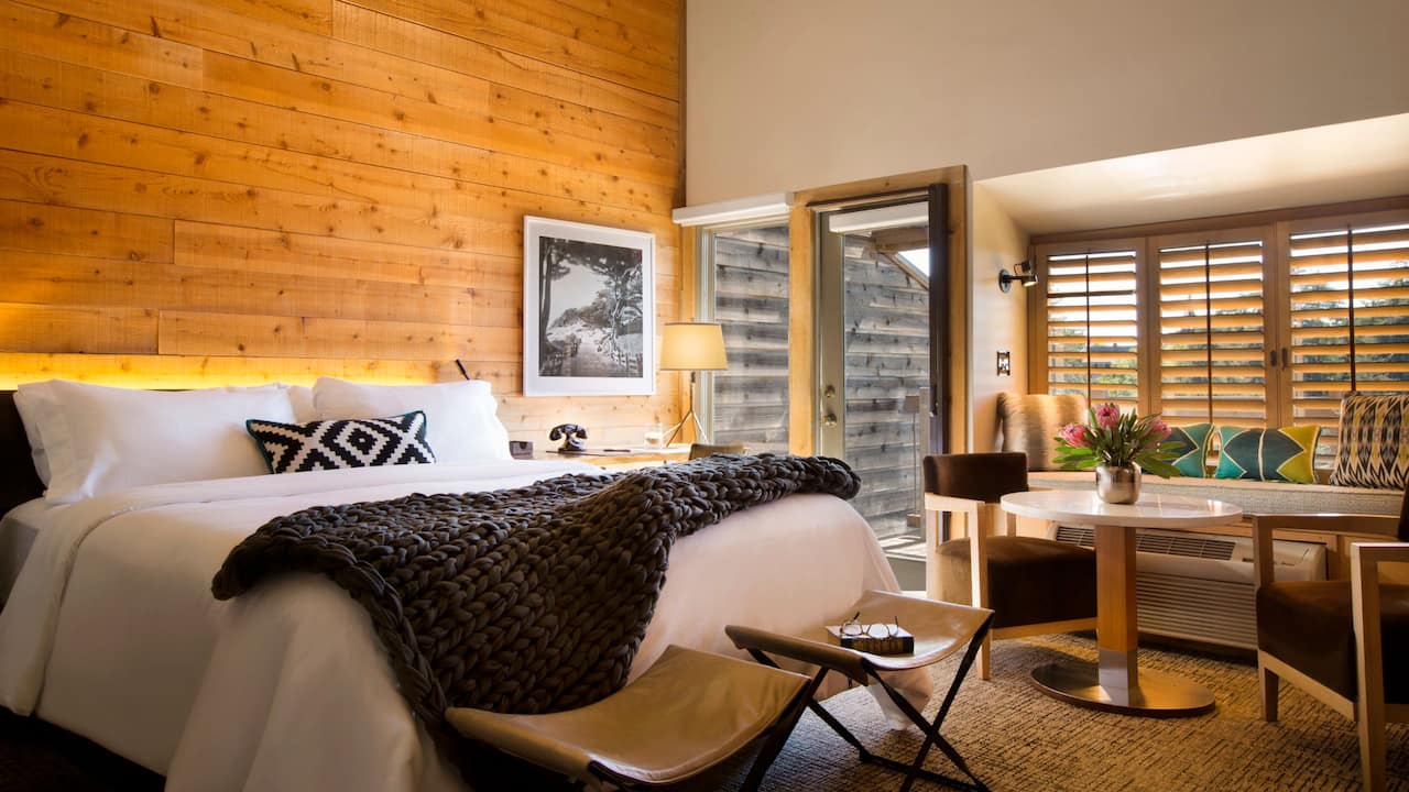 1 King Bed with Fireplace