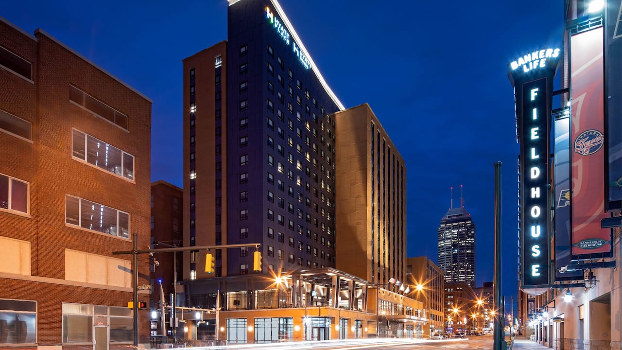 Hotel Exterior Street Level View