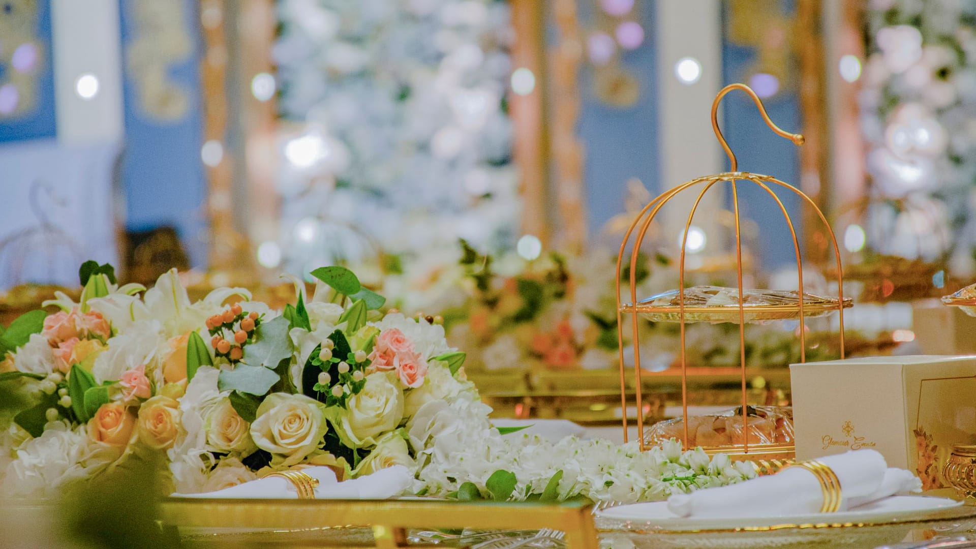 Grand Hyatt Doha Hotel & Villas Wedding Ballroom Setup Table