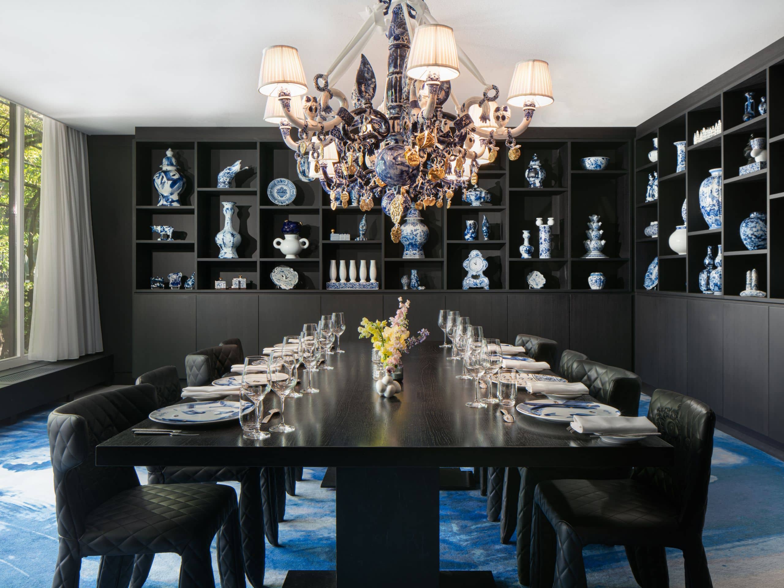 Andaz Amsterdam Prinsengracht Dinner Delft Blue Room