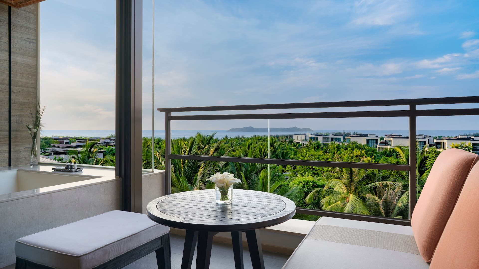 2 of 2 Grand Hyatt Sanya Haitang Bay Resort and Spa Ocean View Room Balcony