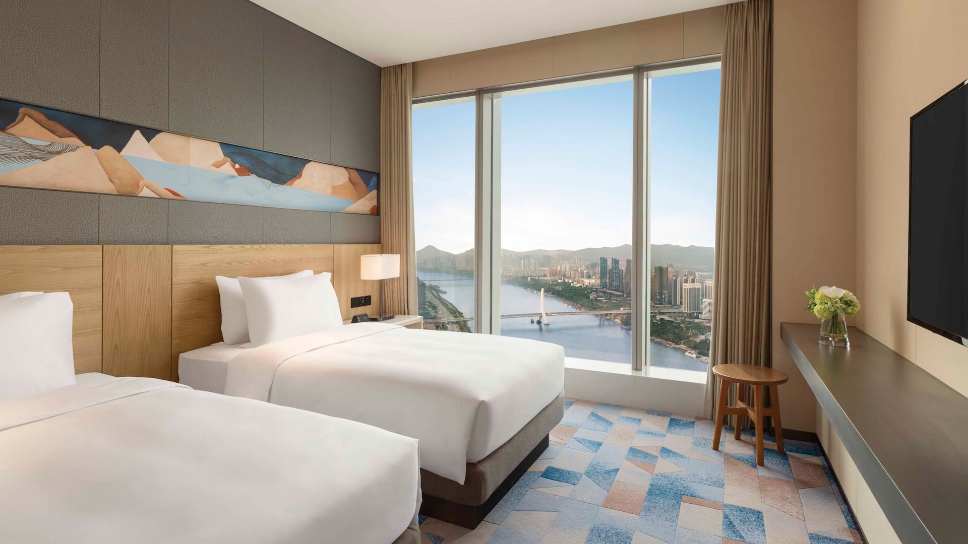 1 de 6 Hyatt Place Liuzhou Two Twin Beds With Sofa