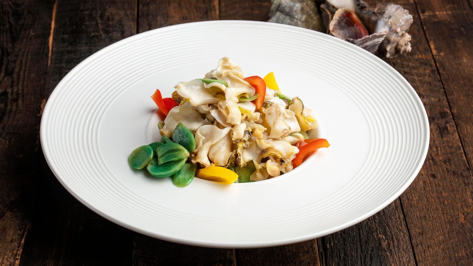 Hyatt Regency Qingdao Dong Hai 88 Private Dining Wok Fried Sliced Sea Whelk