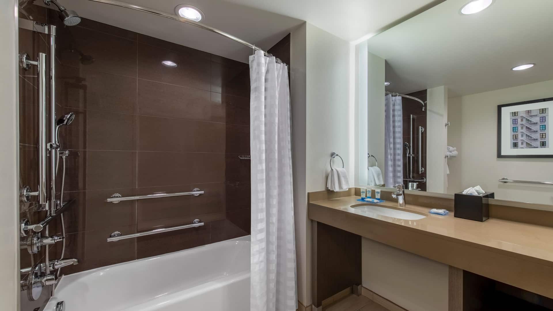 1/4 Hyatt House Denver/Downtown Accessible Bathroom