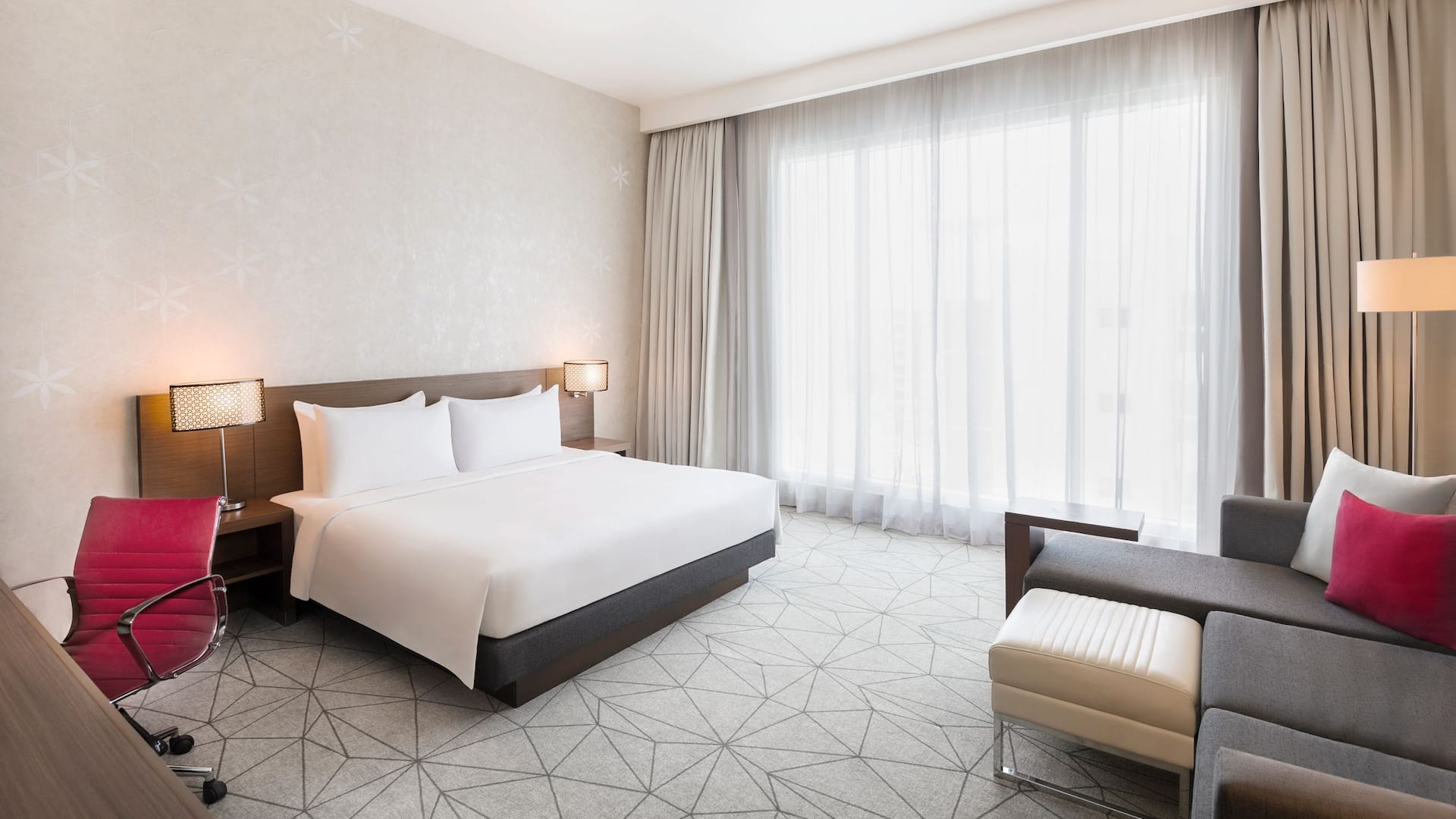 King Bedroom with Sofa bed at Hyatt Place Dubai Al Rigga