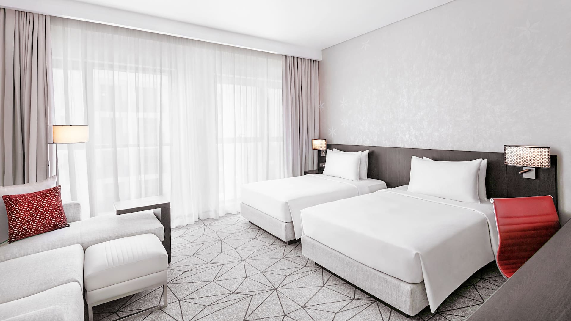 Hyatt Place Dubai Jumeirah Twin Guestroom with View