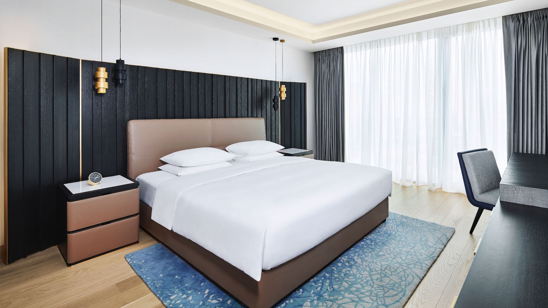 2 of 3 Grand Hyatt Athens Acropolis Suite Bedroom