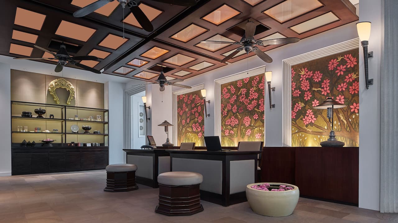 Luxury 5-star hotel in Siem Reap Spa Reception Area