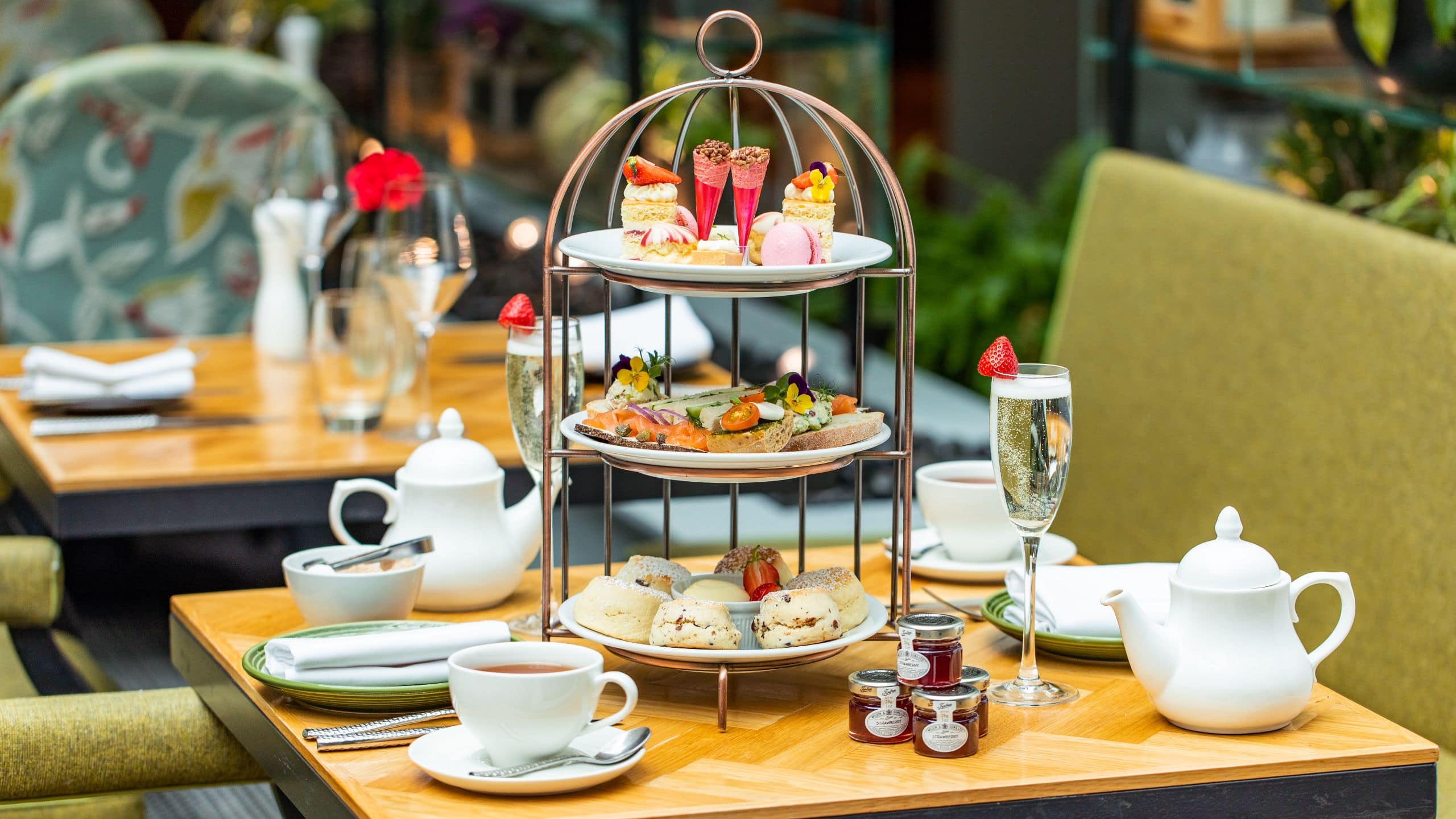 Hyatt Regency Birmingham Aria Strawberry Afternoon Tea