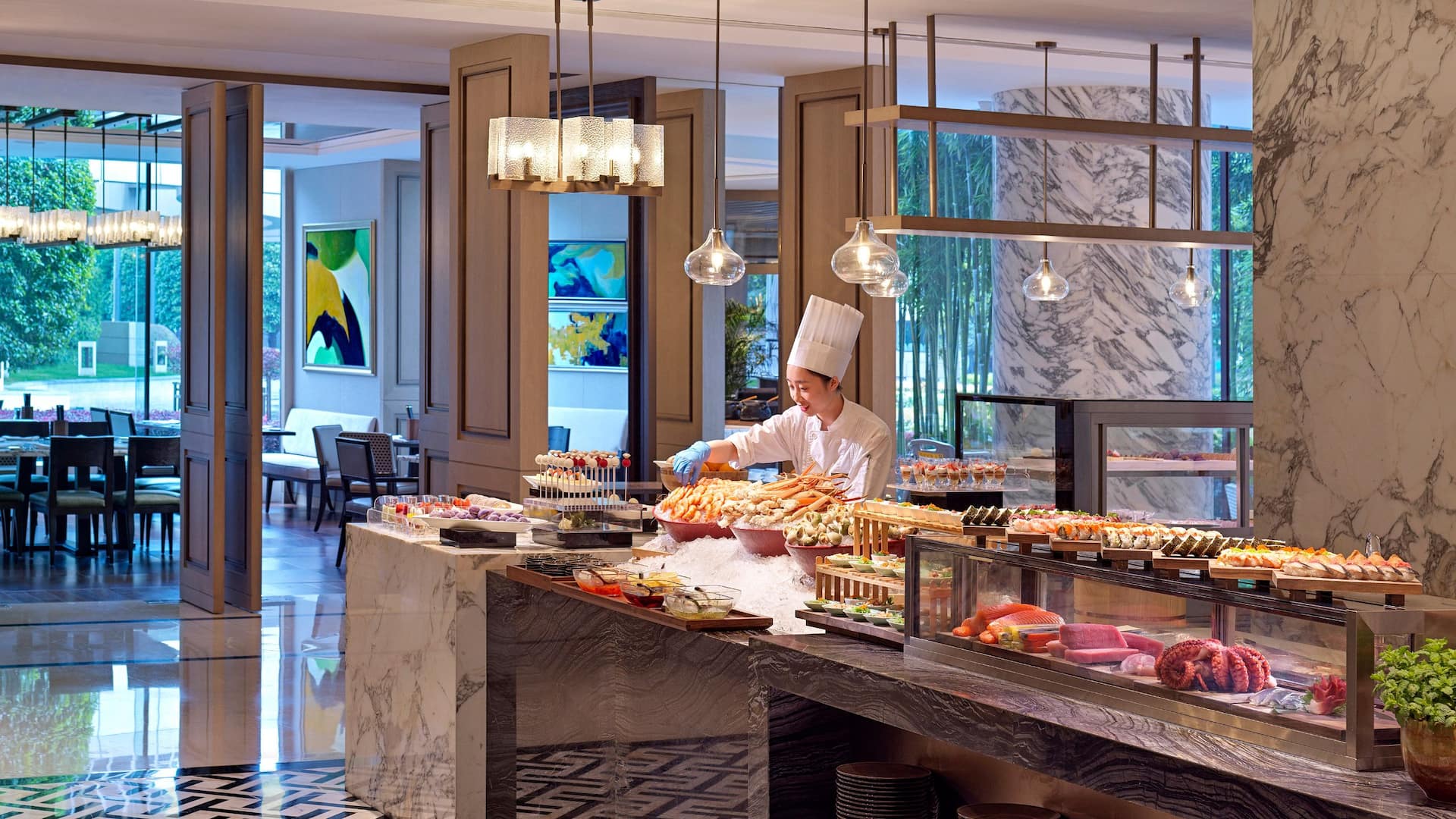 Grand Hyatt Hangzhou Grand Cafe Cold Show Kitchen