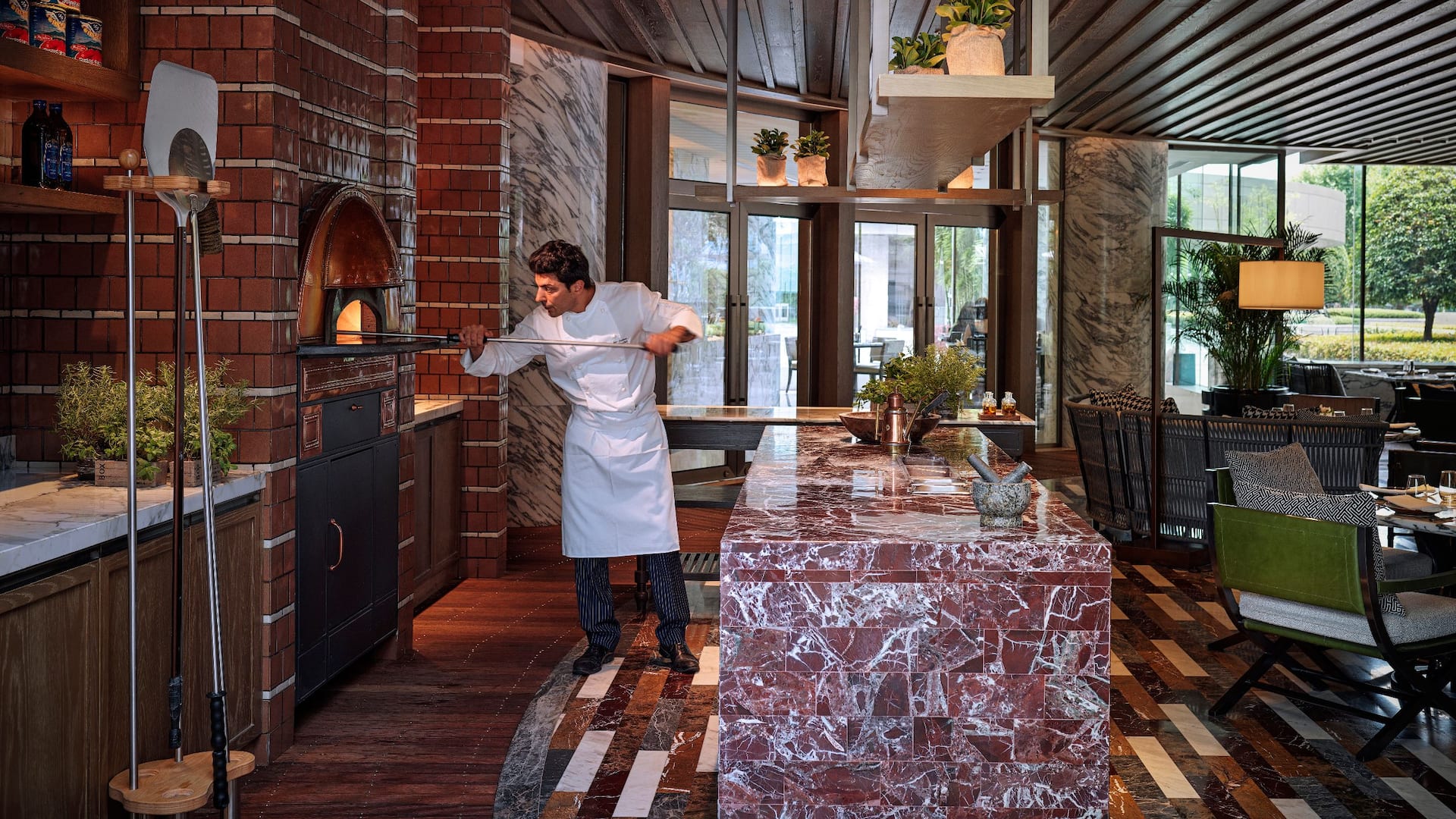 Grand Hyatt Hangzhou Patio Pizza Area