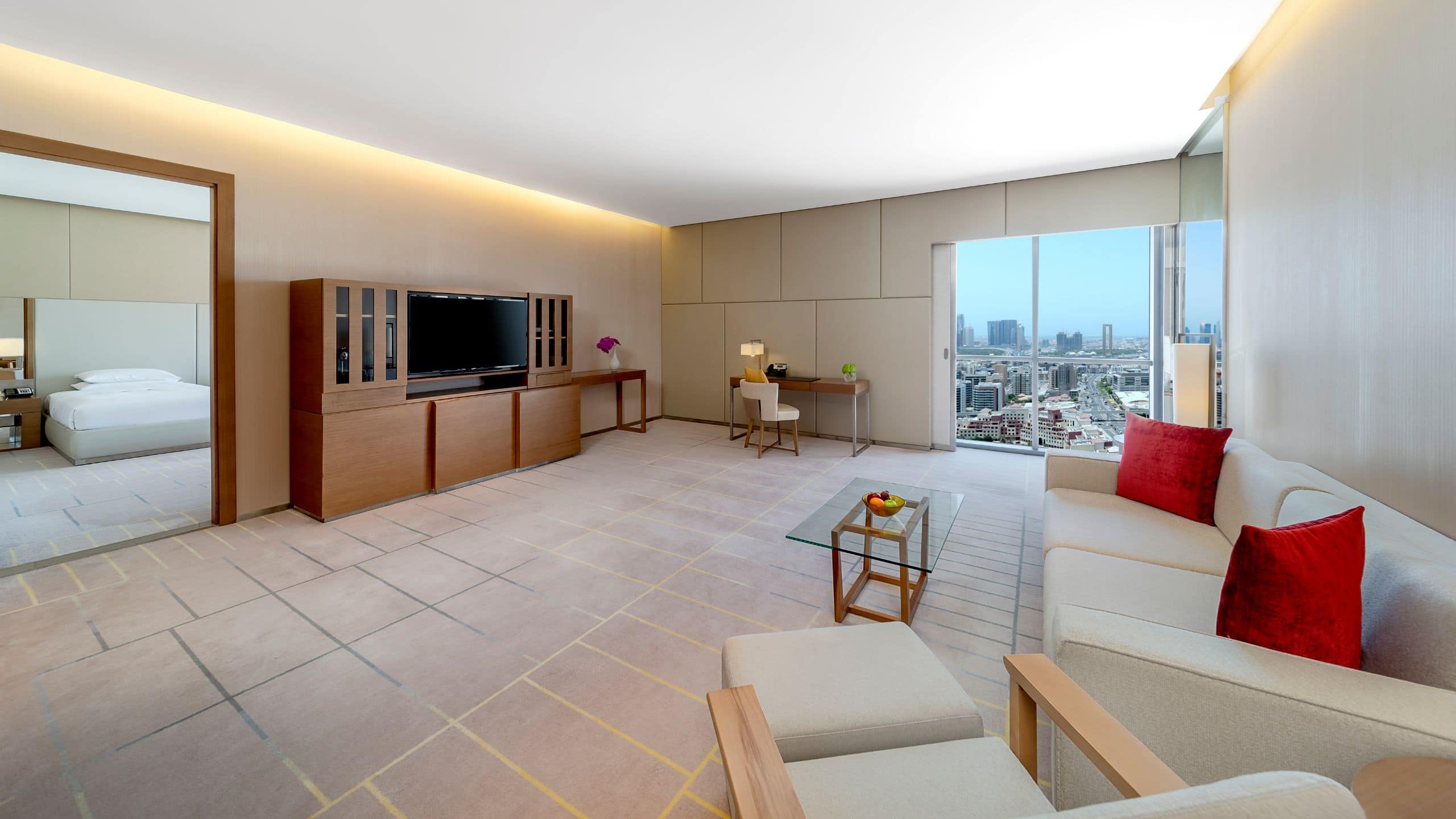 Hyatt Regency Dubai Creek Heights Prince Suite Living Room