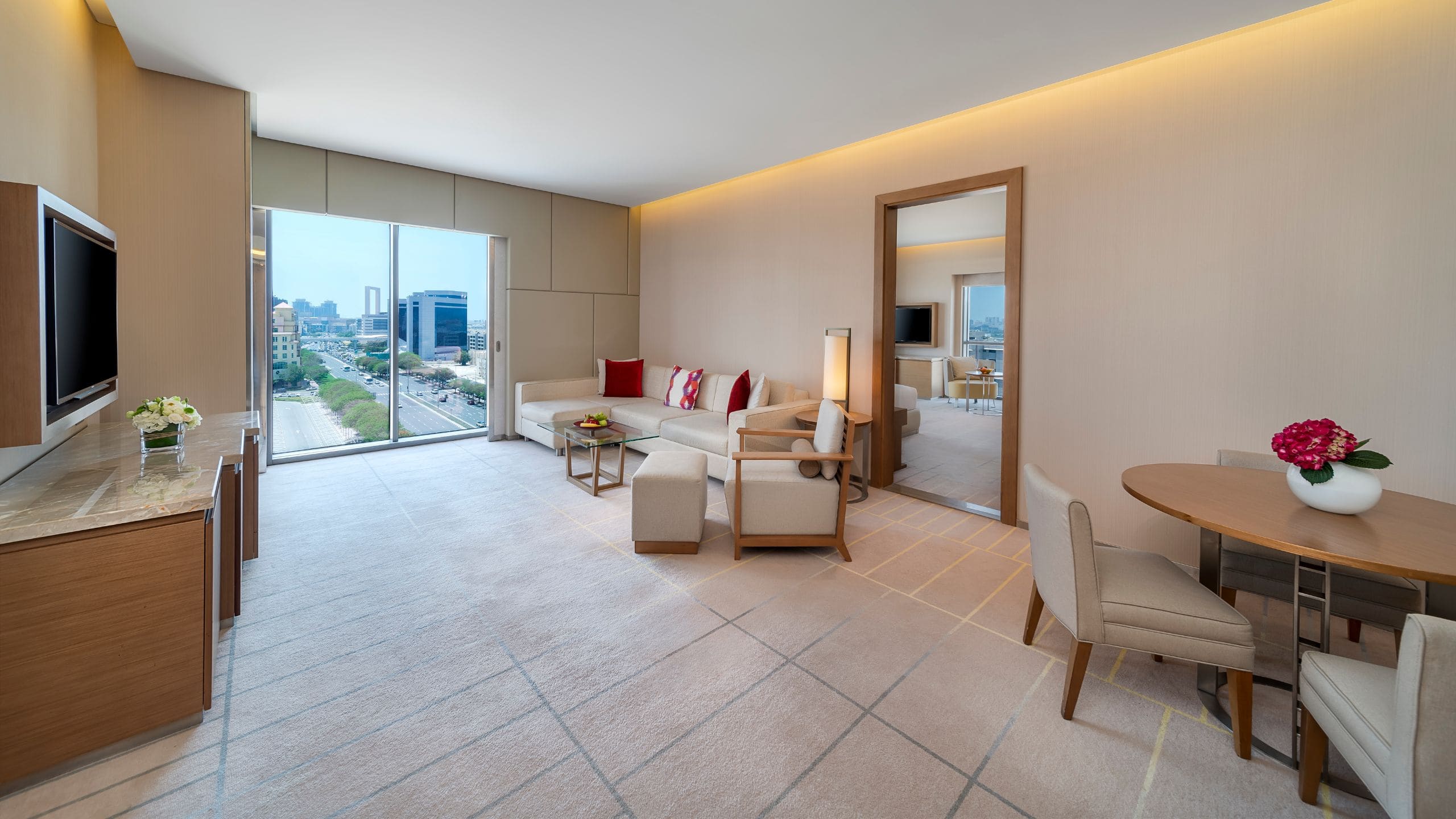 Hyatt Regency Dubai Creek Heights Regency Executive Suite Living Room