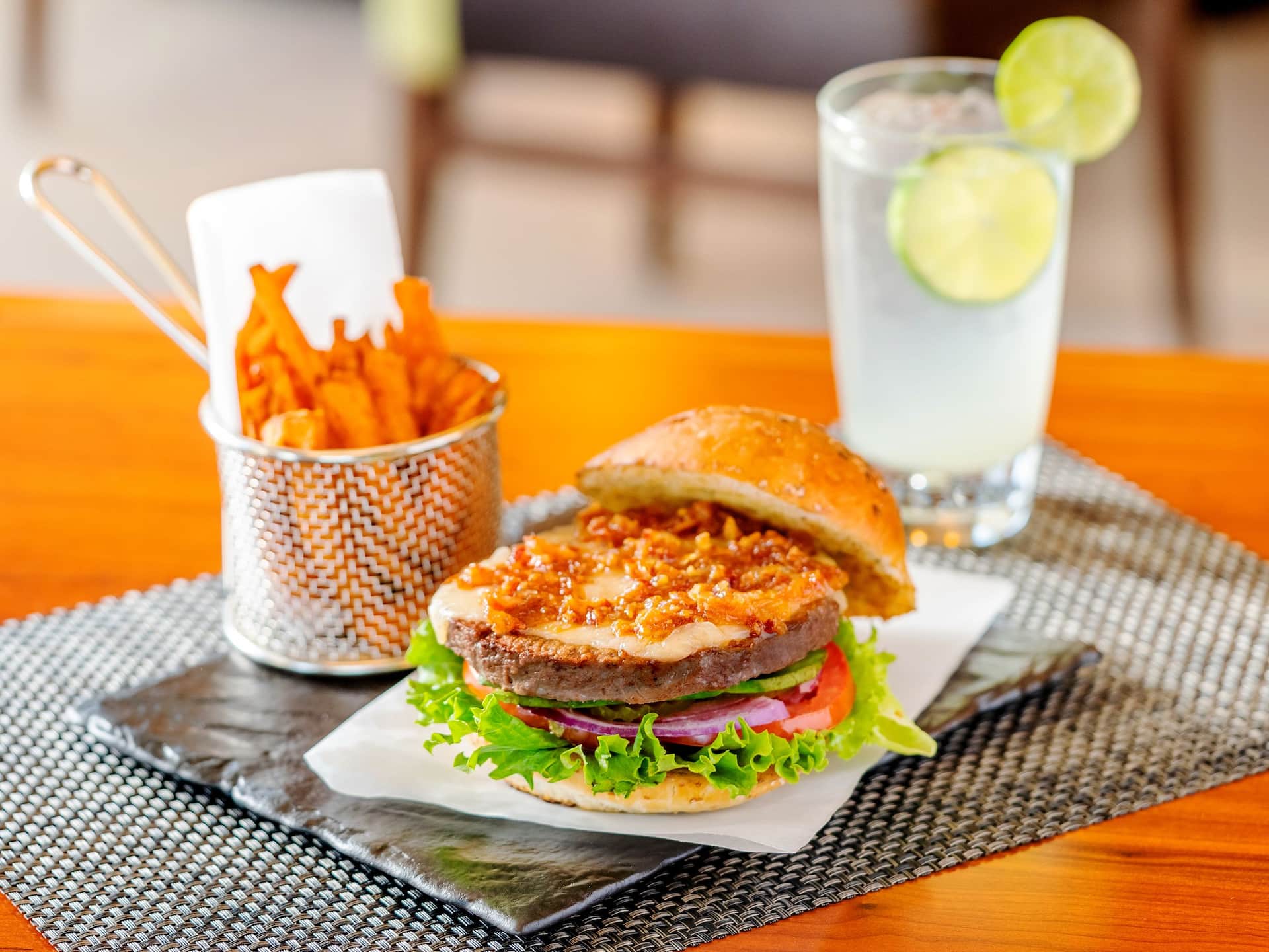 Hyatt Place Los Cabos Burger Fries