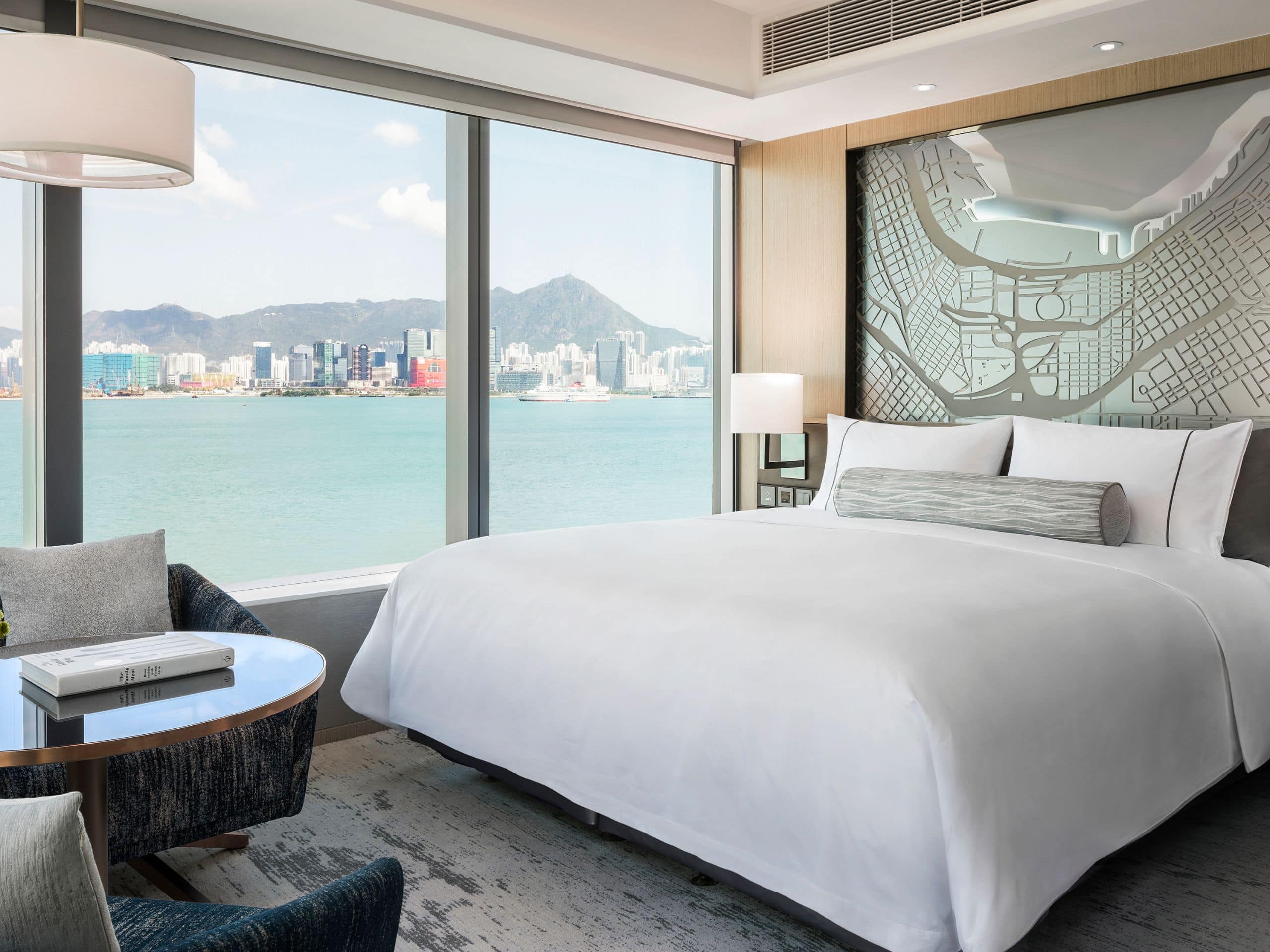 Hyatt Centric Victoria Harbour Hong Kong Deluxe King Guestroom Harbourfront View