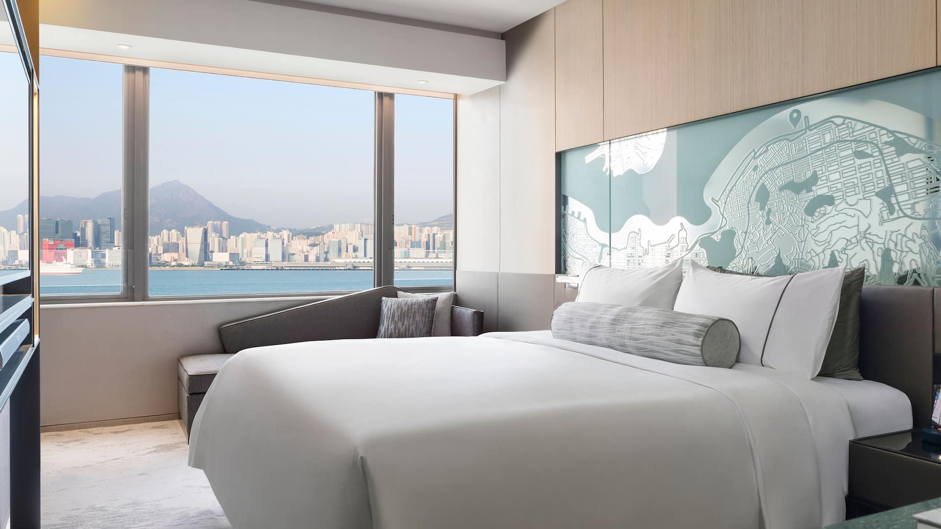 1 of 5 Hyatt Centric Victoria Harbour Hong Kong Upper Premium Harbour View Guestroom