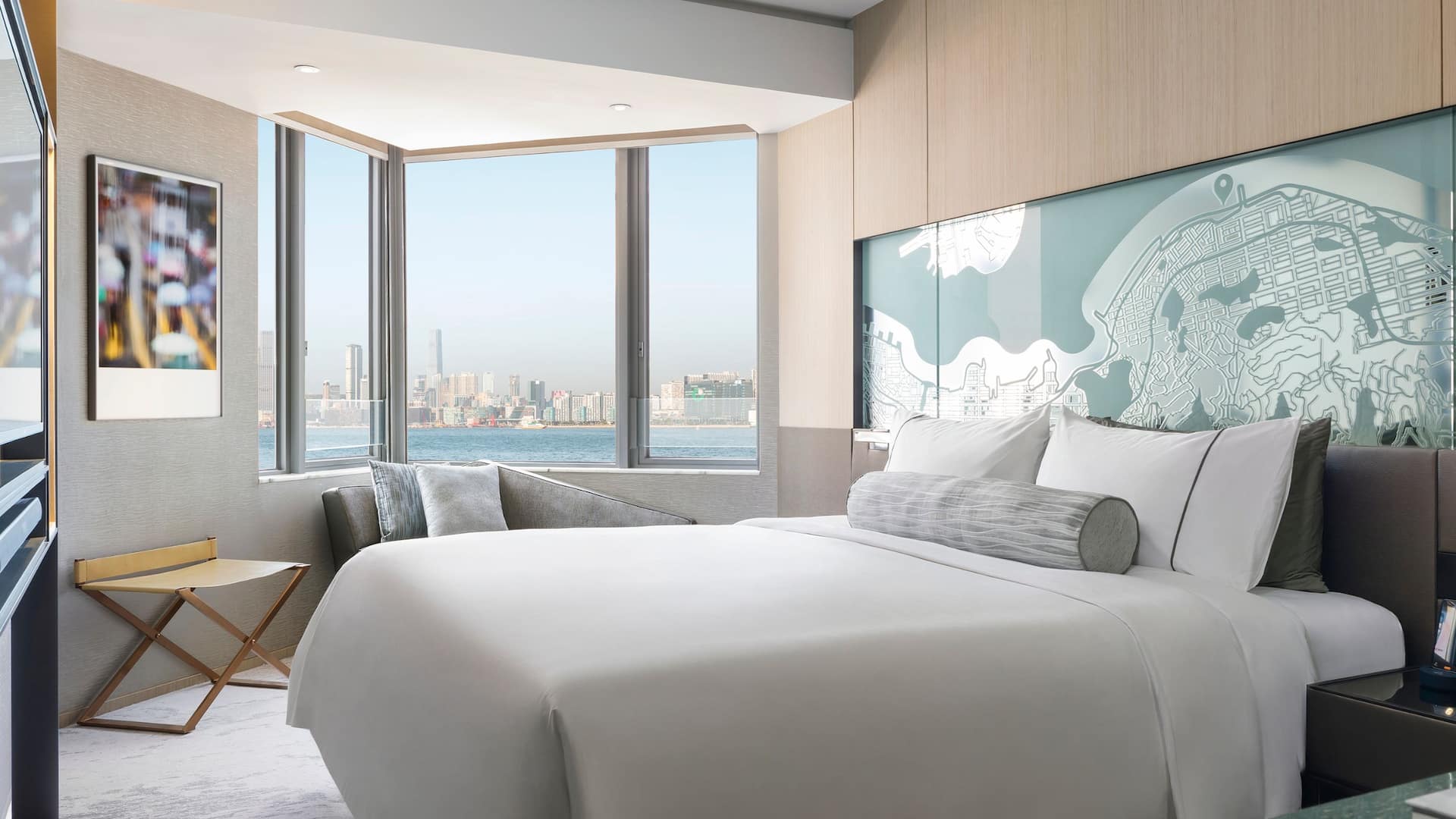 1 of 3 Hyatt Centric Victoria Harbour Hong Kong Club Urban Harbour View Guestroom