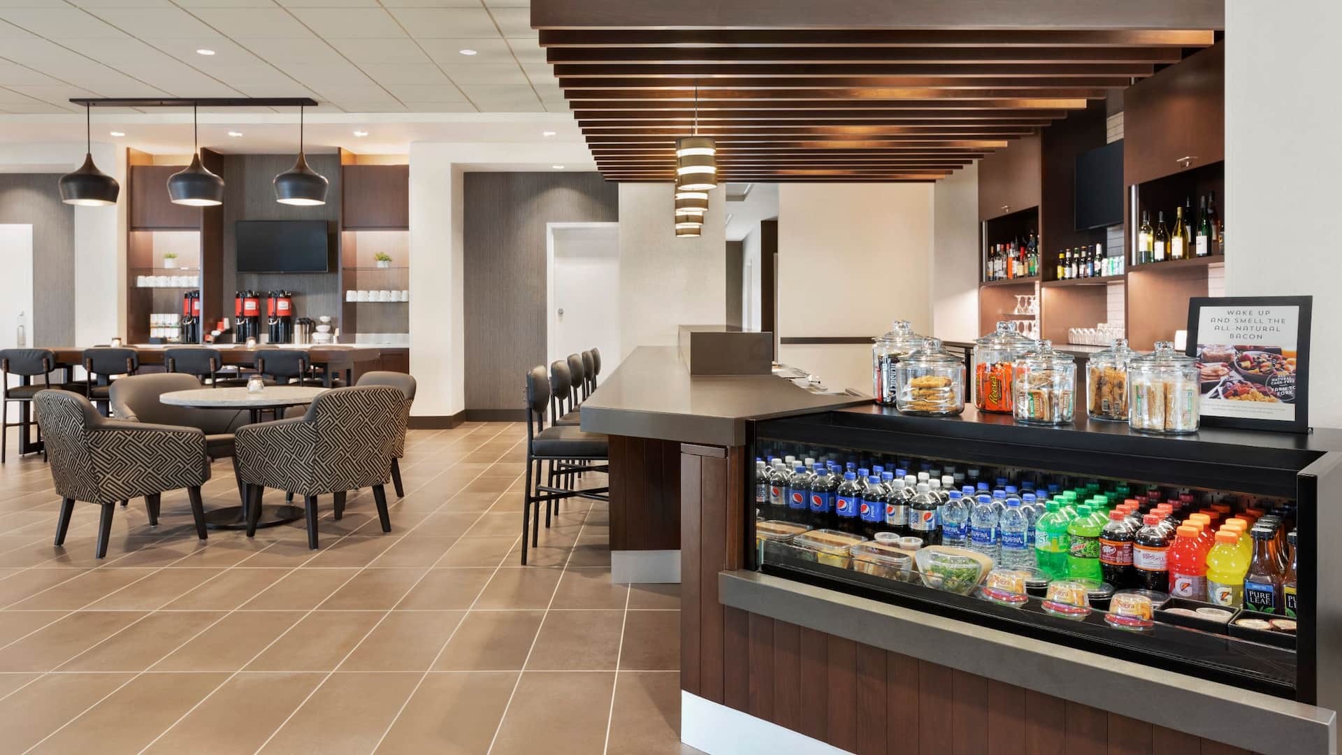 Hyatt Place Virginia Beach Town Center Coffee to Cocktails Bar