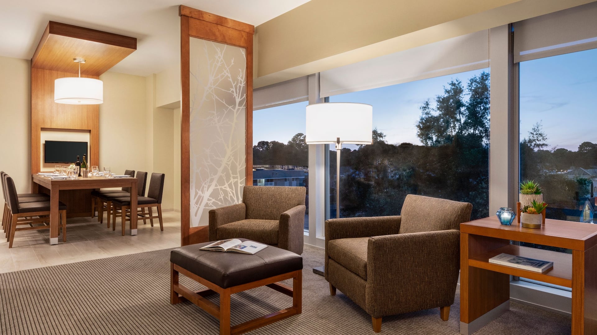 Hyatt Place Virginia Beach Town Center One Bedroom Suite Living Area