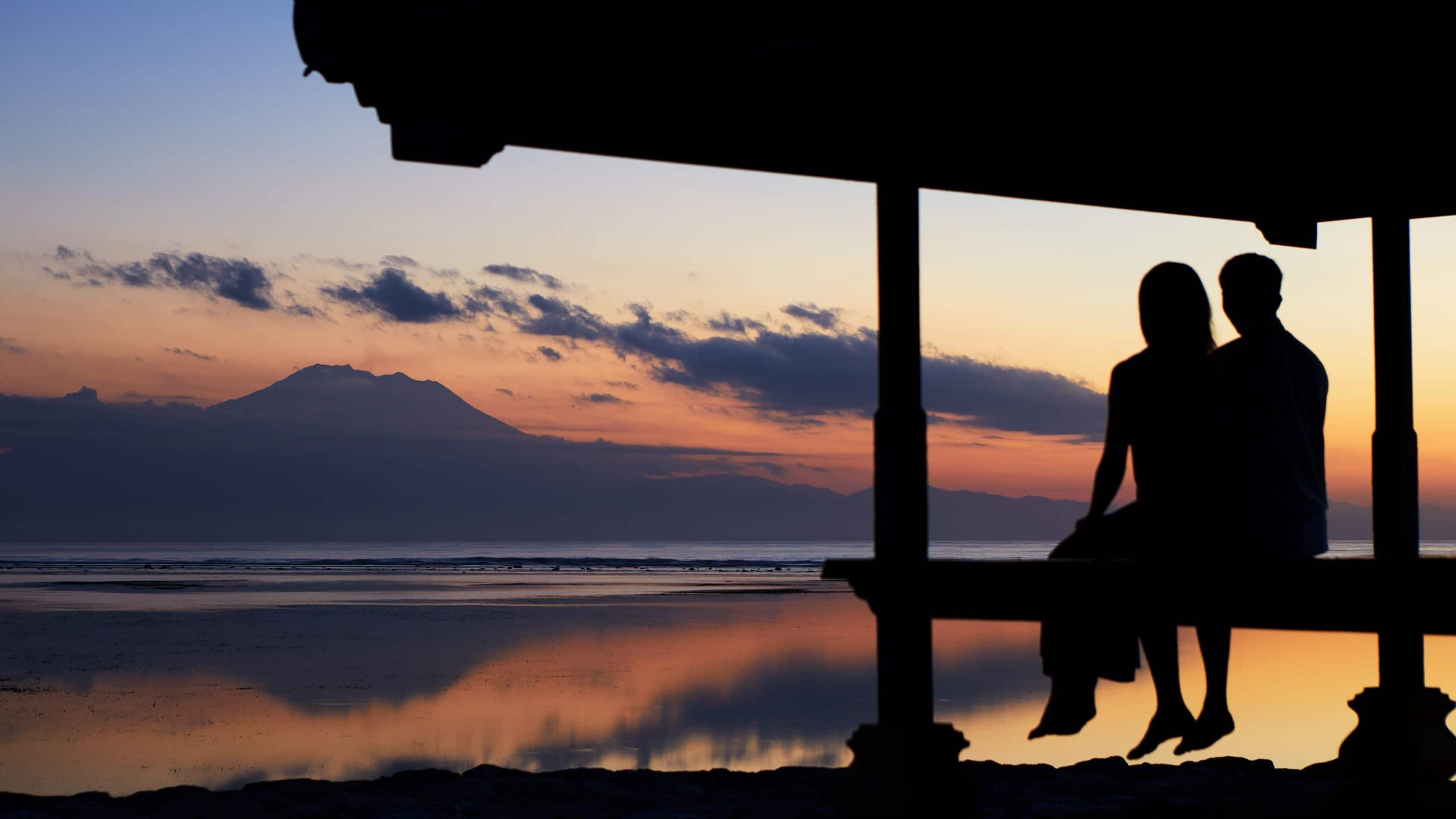 Hyatt Regency Bali Sunrise Overlooking Mount Agung